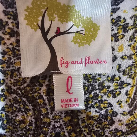 Fig and Flower Anthropologie-Style Paisley Boho Tunic Top Women’s Size L - Picture 5 of 5